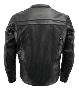 Fashionable Top Quality Wholesale Most Popular Custom Men's Motorbike Leather Jackets Men Motorbike Jackets - Product Image 6