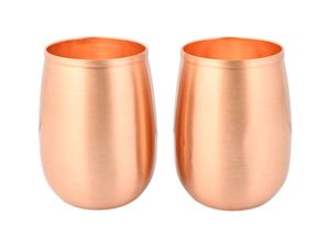 Verre à eau artisanal élégant en cuivre gaufré de couleur cuivre foncé, 275 ml, vaisselle ayurvédique en cuivre pour usage quotidien - Product Image 4