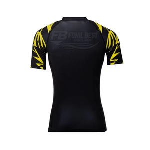 Meilleures ventes : Rashguard unisexe respirant et écologique, impression numérique personnalisée, logo frontal, compression, 220g Spandex/Nylon, pour adultes - Product Image 2