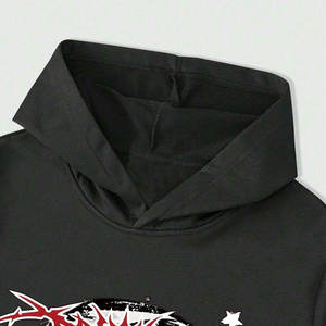 Conjunto Deportivo de Moda para Hombre con Estampado DTG Personalizado, Sudadera con Capucha con Estampado de Letras y Números, Pantalones Acampanados, Conjunto Casual de Dos Piezas - Product Image 3