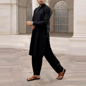 Traje Tradicional de Algodón, Kurta Pakistaní Personalizada para Hombre, Venta al Por Mayor, Bandhgala Elegante de Algodón para Invierno y Verano - Product Image 3