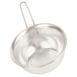 Heavy Gauge Stainless Steel Frying Basket with Foldable Handle for Commercial Kitchen and Fast Food Use - Product Image 1
