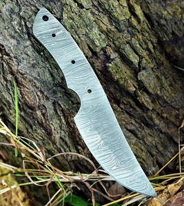 Cuchillo de acero de Damasco premium con hoja de espiga completa, cuchillo de supervivencia para exteriores, cuchillos de bolsillo para camping, logotipo personalizado, etiqueta privada, caza - Product Image 2