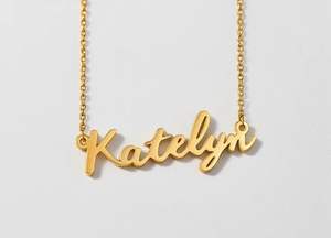 Collana Unisex Speciale e Unica con Nome Personalizzabile, Placcata in Oro 18K, Gioiello di Moda in Acciaio Inossidabile - Product Image 4