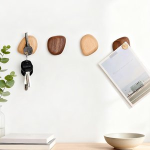 Organizador de Llaves Magnético de Madera con Diseño de Cuerda de Escalera, para Colgar en el Techo, Decoración Moderna para la Entrada del Hogar - Product Image 6