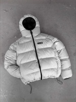 Veste matelassée réversible en nylon imperméable et coupe-vent de qualité supérieure pour hommes