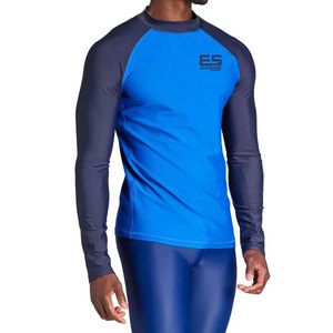 Chemises de compression pour hommes à logo personnalisé en gros, manches longues, respirantes, séchage rapide, vêtements de sport - Product Image 3