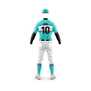 ชุดเบสบอลผ้าโพลีเอสเตอร์ยืดได้ 100% เสื้อผ้ากีฬา ให้ความอิสระในการเคลื่อนไหว แขนสั้น คอวี ไซส์ใหญ่ สำหรับผู้ชาย ใส่ได้ทุกวันในช่วงฤดูร้อน - Product Image 1