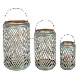 Lanterne de sol de décoration de style européen Lanternes d'extérieur personnalisées en fer Couverture Lanterne en métal suspendue de jardin portable - Product Image 4