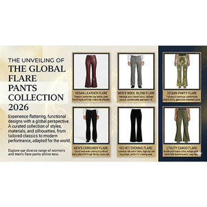 2021 Women's Elastic Waist Flare Pants Pure Color Cotton <b>Linen</b> Summer Plain Dyed Regular Fit High Waist Casual Trousers - Product Image 3