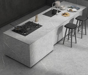 Dalle en porcelaine polie Pietra Regio Grey, surfaces élégantes effet marbre pour intérieurs de luxe - Product Image 1
