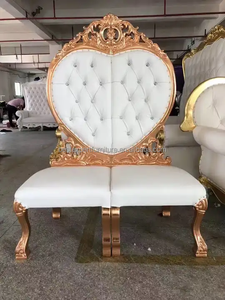 Phong cách Pháp Ghế sofa đơn Cung điện đám cưới tình yêu ghế phong cách Châu Âu Vua ghế câu lạc bộ chạm khắc trang trí cao trở lại hình ảnh - Product Image 3