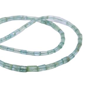 Aquamarine Faceted Tube Shape Natural Gemstone <b>Beads</b> 16 Inch Jewelry Making <b>Stone</b> <b>Beads</b> - Product Image 1