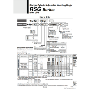 Pièces pneumatiques de cylindre de bouchon de RSDG50-30BL de SMC - Product Image 2