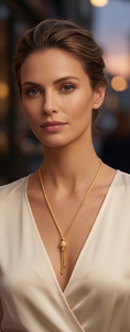DIVYORO Women's Classic <b>Copper</b> Alloy 22k Gold Plated Square Box Link <b>Chain</b> for Religious Ceremonies & Everyday Wear - Product Image 3