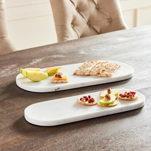 Classic Design <b>White</b> Marble Serving Tray Custom Shape Round Shape For Restaurant & Hotels Tabletop Food Serving Tray Handmade - Product Image 2