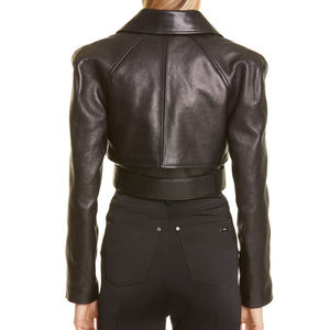 Chaquetas de Cuero para Mujer, Diseño Moderno, Transpirables, de Secado Rápido, Chaqueta de Cuero Genuino Hecha a Medida - Product Image 6