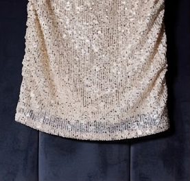 Tenue de soirée glamour pour femme, robe midi de soirée, robe de cocktail moulante à paillettes, tenue de soirée scintillante, prix de gros - Product Image 5