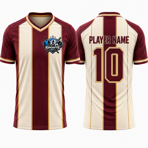 Maillot de football tendance en gros, nouveau, en polyester respirant avec maille aérée, performance athlétique professionnelle et flexible - Product Image 1
