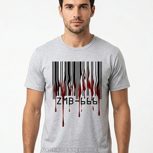Camiseta Personalizada de Moda Urbana para Hombre, Diseño Gráfico de Monstruo Zombi del Mar Profundo, Color Azul Marino, Algodón, Impresión de Alta Calidad - Product Image 4