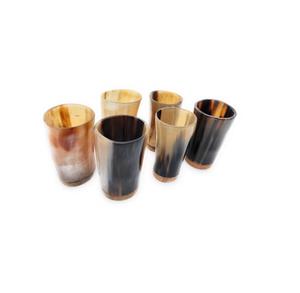 Custom Logo Reusable Waterproof Organic Material Horn Glass Set Polished Natural Animal African Style Beer Wine Wedding Gift - Product Image 4