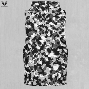 เสื้อฮู้ดดี้แขนกุดแบบสวมใส่ง่าย ผลิตตามสั่ง เป็นมิตรกับสิ่งแวดล้อม สำหรับผู้ชาย ดีไซน์ทันสมัย จากซัพพลายเออร์ OEM ODM คุณภาพดี - Product Image 4