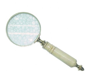 Lupa Color bronce Buena calidad Ojo de cristal Artesanía India Nuevo diseño 2025 Metal Vintage Venta al por mayor Diseño de aspecto antiguo - Product Image 4