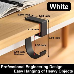 Supporto per Cuffie in Lega di Alluminio, Porta Cuffie da Scrivania per Accessori Computer, per Studio e Ufficio - Product Image 4