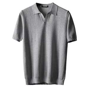 Camiseta Polo de Manga Corta con Cuello en V, Ligera y Transpirable, con Logotipo Personalizado, para Hombre - Product Image 2