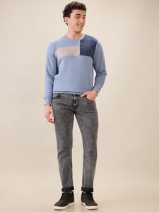 Sweat-shirt homme pas cher de haute qualité, col rond, personnalisé, en coton uni, manches longues - Product Image 5