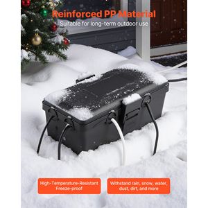 Scatola Elettrica Impermeabile per Esterni # # # #   Cavi di Alimentazione e Prolunghe 9.4 X 4.3 X 2.8 IP54 Resistenti alle Intemperie con Ampia Connessione Presa - Product Image 5