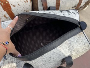 กระเป๋าหนังวัวแท้สไตล์วินเทจ  แบบมีซิป  ขนาดใหญ่ 36-55 ลิตร  สำหรับเดินทาง  LHDB-0027 - Product Image 5