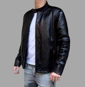 Mens Winter <b>Leather</b> High Street <b>Jacket</b> Durable Outerwear Waterproof Windproof Breathable Front Designed Comfortable Daily Use - Product Image 1