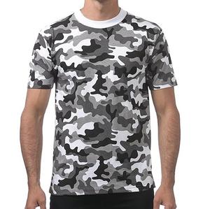 T-shirts camouflage personnalisés pour hommes en coton et polyester à col rond et manches courtes, motif camouflage intégral – Grande Vente - Product Image 5