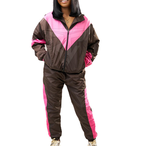 Conjunto de Chaqueta Cortavientos Personalizada Unisex, Sudadera con Bordado de Diseñador, Conjunto de 2 Piezas, Trajes Cortavientos para Mujer, Personalizados - Product Image 1