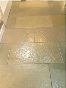 Dalles de pavé en pierre naturelle de grès, surface rustique polie, pour extérieur - Product Image 2