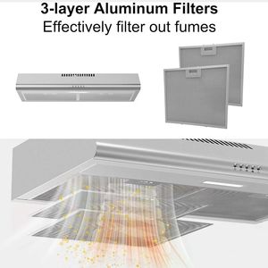 Cappa aspirante sottopensile da 30 pollici in acciaio inossidabile, 250 CFM, per cucina - Product Image 3