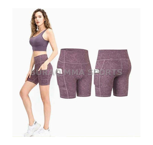 Pantalones cortos de verano para correr y hacer ejercicio para mujer, pantalones cortos deportivos informales a cuadros de secado rápido - Product Image 1