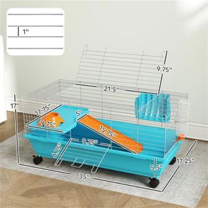 Gabbia per Animali Domestici con Rete Blu per Piccoli Animali - Product Image 6