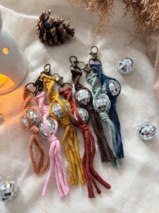 Stylish Crystal Ball Rope Key Holder Decorative Object Ideal For <b>Backpack</b> And Purse Decoration Elegant Crystal Hanging Ornament - Product Image 5