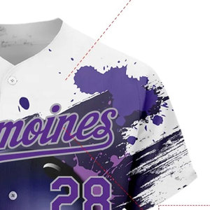 Custom <b>Baseball</b> Jersey New Design Breathable Sports Shirt Low MOQ Team Wear Wholesale Jersey In Sports Wear - Product Image 6