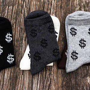 New Men's Casual Breathable White <b>Socks</b> Autumn Cotton Spandex Polyester Soft Comfortable Crew <b>Socks</b> Custom OEM Wholesale - Product Image 5