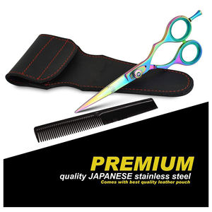 Juego de Tijeras de Barbero Profesionales de Acero Inoxidable para Diestros, Diseño Nuevo - Product Image 5