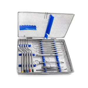 ชุดเครื่องมือยกไซนัสสำหรับการปลูกถ่ายฟันแบบมืออาชีพ 16 ชิ้น พร้อมอุปกรณ์ยกกระดูกและถาดฆ่าเชื้อ - Product Image 2