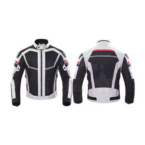 Vêtements de sport de course personnalisés, veste en textile Cordura pour moto avec logo, protection corporelle imperméable pour motard avec armure CE, coupe-vent - Product Image 3