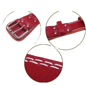 Ceinture de musculation CLASSICAL TRENDS en cuir de vachette, couleur unie, boucle à ardillon, écologique, respirante, boucle en alliage, largeur 34 mm - Product Image 2
