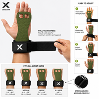 Agarraderas Personalizadas para Levantamiento de Pesas, Agarraderas Ajustables para Gimnasio, Agarraderas Resistentes para Entrenamiento, Material PU Transpirable para Fitness