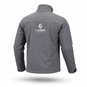 Veste Softshell Grise Personnalisée de Haute Qualité pour Hommes, Imperméable et Respirante, Vêtement de Travail d'Hiver, Fabricant OEM ODM - Product Image 3