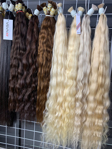 Precio al por mayor Extensiones de cabello a granel Cabello crudo vietnamita Double Drown 100 gramos Colores oscuros 32 pulgadas - Product Image 2