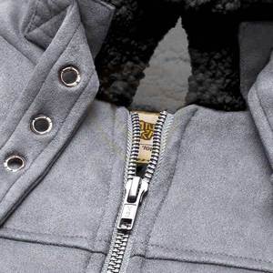 Veste en daim de haute qualité, coupe ajustée, réversible, multi-poches, zippée, veste en daim d'hiver - Product Image 6